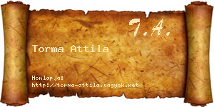 Torma Attila névjegykártya